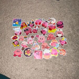 Nintendo Kirby Pink Sticker Set